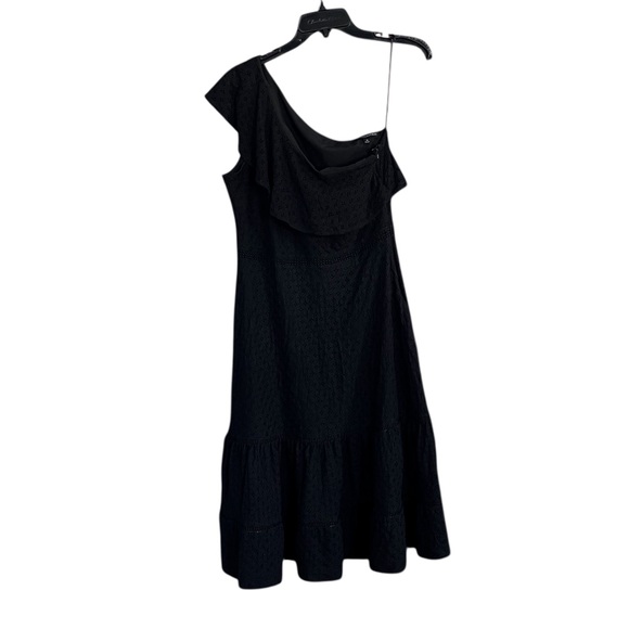 Banana Republic Black One-Shoulder Midi Dress - Picture 4 of 15